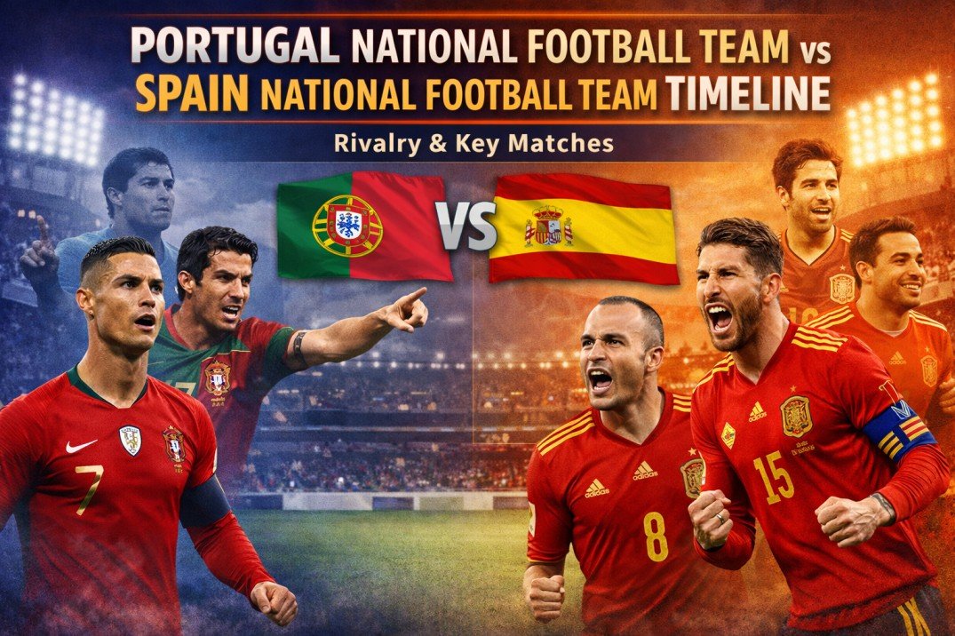 Portugal National Football Team vs Spain National Football Team Timeline