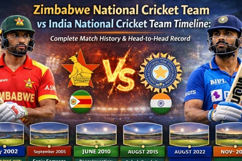 Zimbabwe National Cricket Team vs India National Cricket Team Timeline