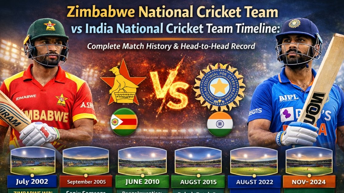 Zimbabwe National Cricket Team vs India National Cricket Team Timeline