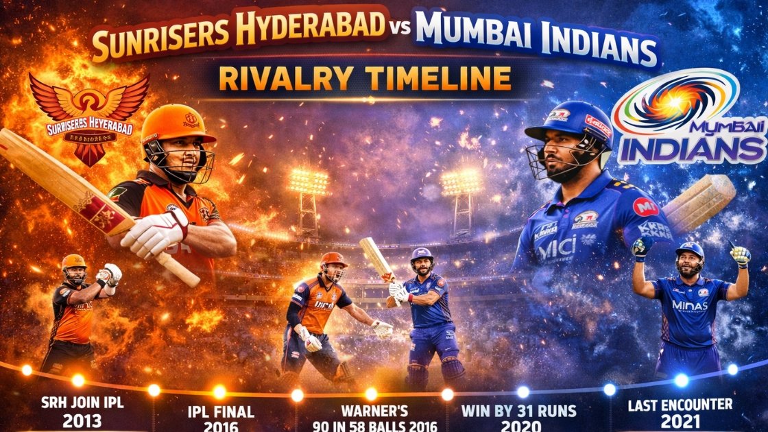 Sunrisers Hyderabad vs Mumbai Indians Timeline