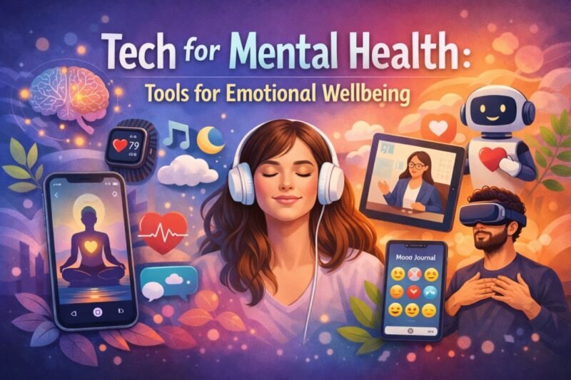 Tech for Mental Health: Tools for Emotional Wellbeing