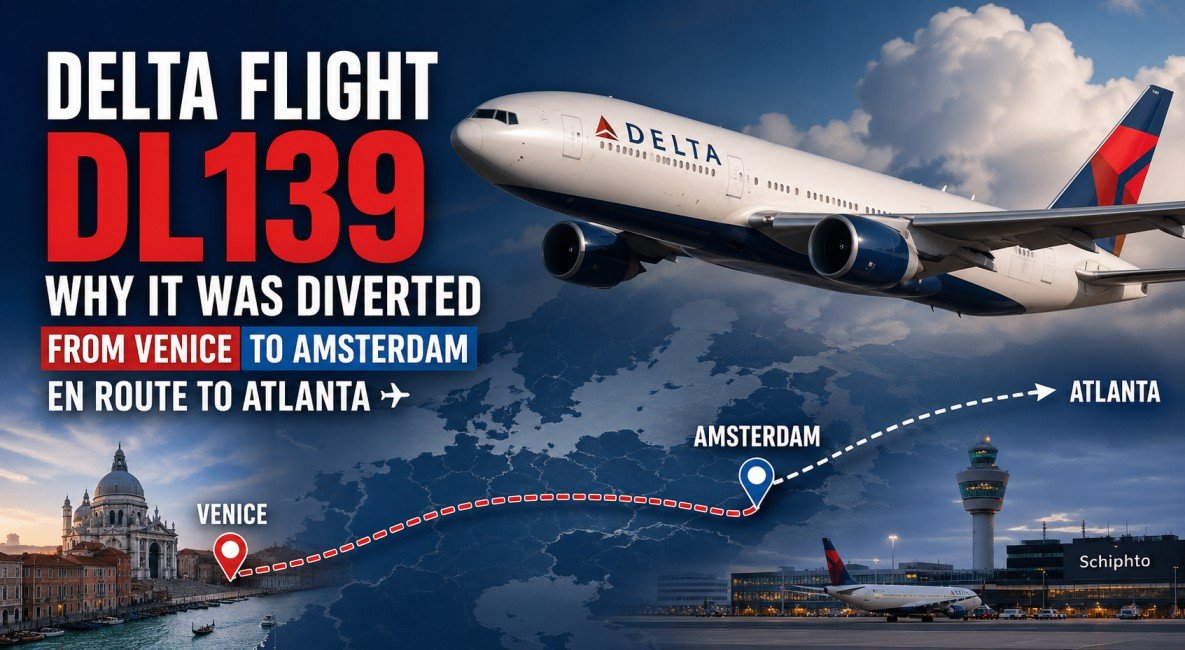 Delta Flight DL139: Why It Was Diverted from Venice to Amsterdam En Route to Atlanta