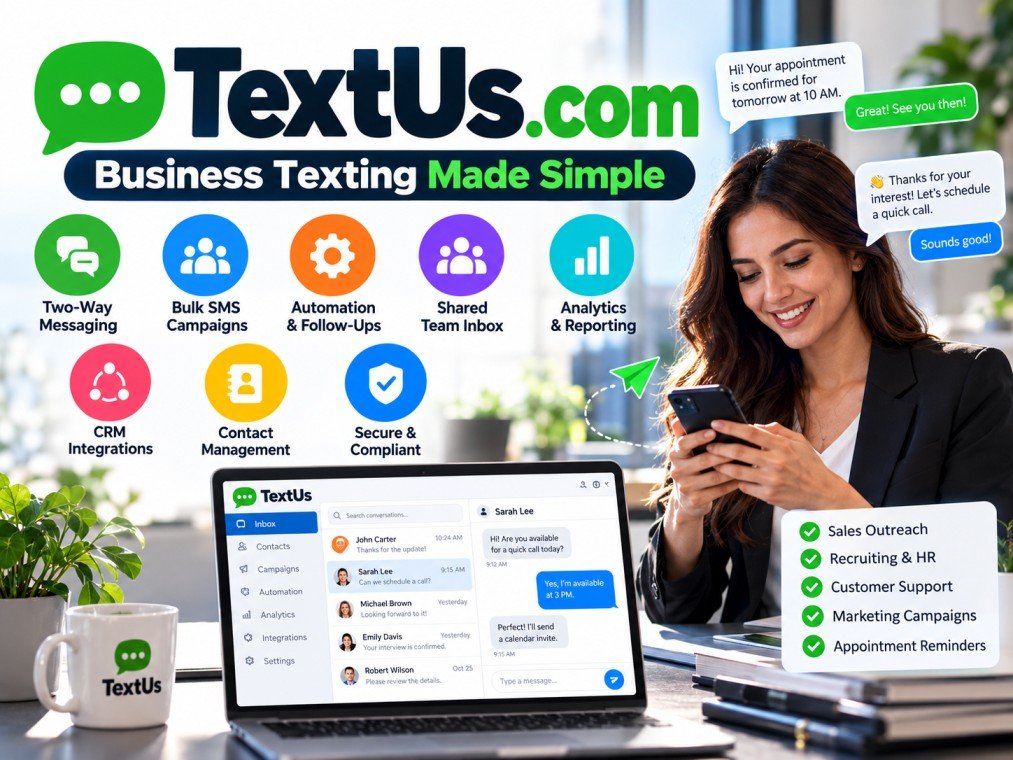 TextUs.com: Features, Benefits & Business Texting Guide